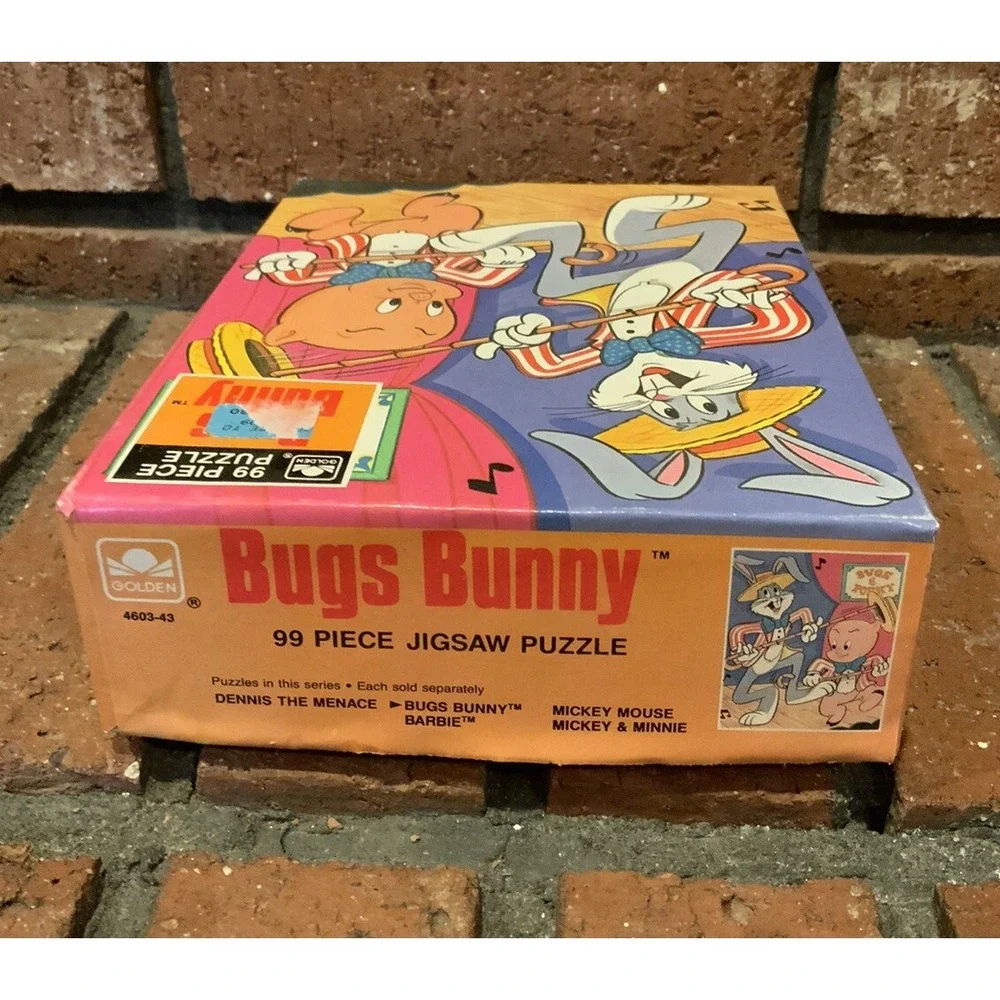 Vintage Bugs Bunny 99 Pc Jigsaw Puzzle 1977 Golden Dancing Bugs‎ 10